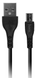 Кабель Hoco DU24 MicroUSB 8mm 1m Black