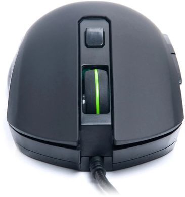Миша REAL-EL RM-550 Black, Black, Офісна, Дротова, 7, USB, 3200, 1.80 м, Пластик, 130 &times; 72 &times; 40 мм, Ергономічний для правої руки, Оптичний
