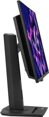 Монiтор Asus 26.5" ROG Strix XG27AQDMES-R (90LM0C80-B04171) OLED Black 240Hz, Геймінг, 2560&times;1440, 26.5", 240 Гц, QD-OLED, QD-OLED, ROG Strix, 10 біт, 16:9, Кут нахилу 90 градусів; Регулювання кута нахилу; Регулювання висоти, Плаский, DisplayPort, 3.5 мм audio, 2&times;HDMI, 100&times;100, Антивідблискове, 0.03 мс