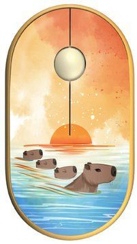 Миша бездротова 2E MF300 Capybara Sunset Silent WL BT Yellow
