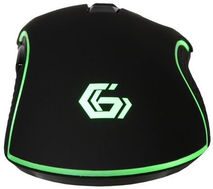 Миша Gembird MUSG-301 Black, Black, Ігрова, Дротова, 6, USB, 3200, 1.60 м, Пластик, 130 &times; 72 &times; 41 мм, Ергономічний для правої руки, Оптичний