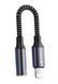 Перехідник Bavin AUX-36 3.5mm to Lightning Black
