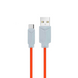 Кабель Tranyoo T-S19C Type-C 6A 1m Gray/Orange