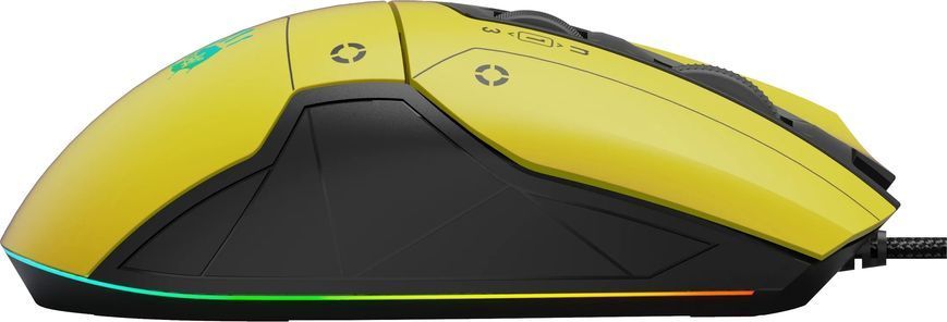 Миша A4Tech Bloody W70 Max Punk Yellow, Yellow, Ігрова, Дротова, 9, USB, 10000, 1.80 м, Пластик, 126 &times; 74 &times; 43 мм, Ергономічний для правої руки, Оптичний