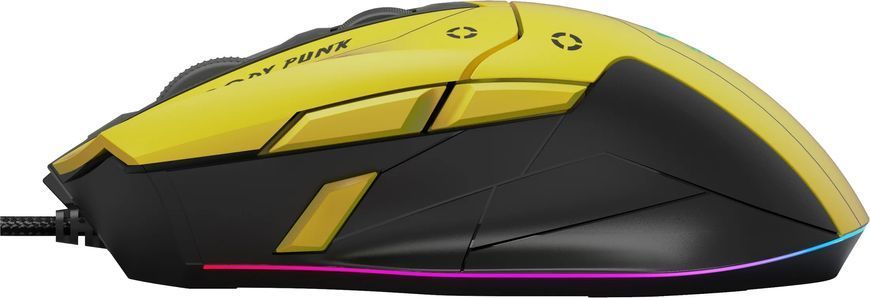 Миша A4Tech Bloody W70 Max Punk Yellow, Yellow, Ігрова, Дротова, 9, USB, 10000, 1.80 м, Пластик, 126 &times; 74 &times; 43 мм, Ергономічний для правої руки, Оптичний