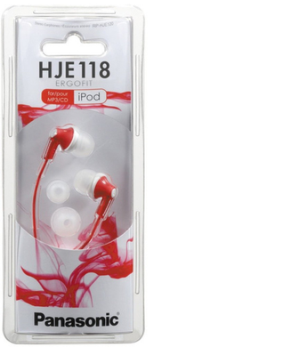 Навушники Panasonic RP-HJE118GU-R Red