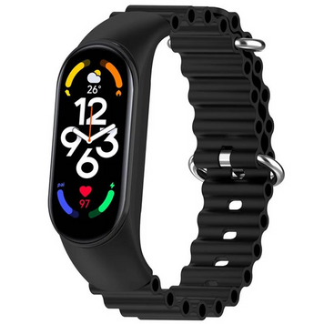 Ремінець Xiaomi Mi Band 5/6/7 Ocean Band Black