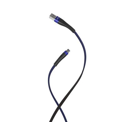 Cable HOCO Type-C U39 Slender 1.2m Black/Blue