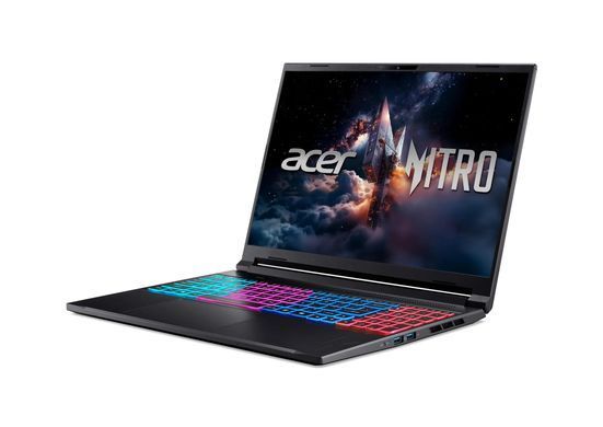 Ноутбук Acer Nitro V 16S ANV16S-71-705G (NH.U29EU.00C) Black, Nitro V 16S, Геймінг, Core 7 240H, Intel Core 7, 10, SSD, 1 ТБ, Дискретна, NVIDIA GeForce RTX 5070, 8 ГБ, DDR5, 16 ГБ, 5600 МГц, 16", 2560&times;1600, IPS, 400 ніт, 180 Гц, USB-A; USB-A; USB-A; USB-C; USB4; HDMI; LAN, 76 Вт&middot;год