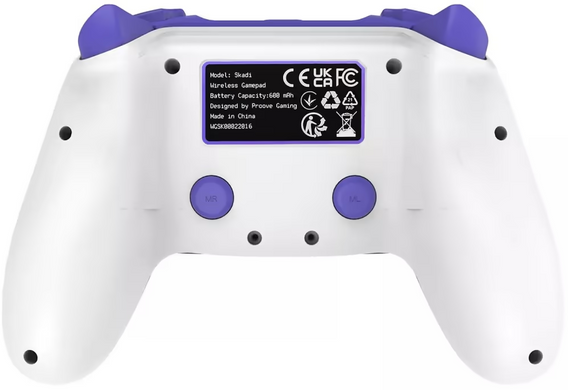 Ігровий Бездротовий геймпад Proove Gaming Skadi White/Purple