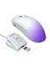 Миша бездротова Hator Hellyberry HM47 Pro Wireless White/Violet Gradient (HM47PRO_white_violet), White/Purple, Ігрова, Бездротова, 6, USB; 2.4 ГГц; Bluetooth, 26000, Пластик, 124 &times; 63 &times; 40 мм, Симетричний, Оптичний