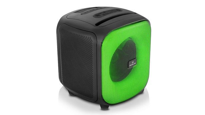 Акустична система REAL-EL X-760 Black, Black, Bluetooth, AUX, USB, microSD, Мікрофон, Акумулятор, 65 Вт, До 16 годин, TWS, Караоке, RGB-підсвічування, Еквалайзер