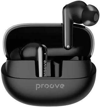 Bluetooth Earphones Proove Blitz ANC Black, Black, TWS (вкладиші), 8 год, Повсякденне, USB-C, Bluetooth, 5.3, Є, IPX4