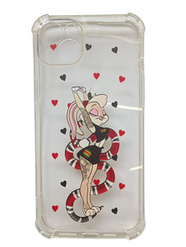 Накладка iPhone 14Plus/15Plus Corner 0.8 Lola Bunny Clear