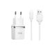 МЗП Hoco C12 2.4A/2 USB + microUSB cable White