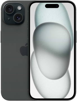 Смартфон Apple iPhone 15 (MTLV3LL) 128Gb Black, iPhone 15, 128 ГБ, 6 ГБ, 6" - 6.99", Є, 2, 5G, 3001 - 4000 mAh, 48 Мп, IP68, 2556 x 1179