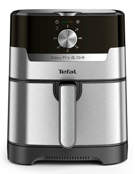 Мультипіч Tefal EY501D15 Black/Silver, 4.6 л, 1550 Вт, Таймер, Антипригарне покриття, Регулювання температури, 2-в-1: мультипіч і гриль, Механічне керування, Литий алюмінієвий гриль, Знімна чаша, Приготування з мінімумом олії