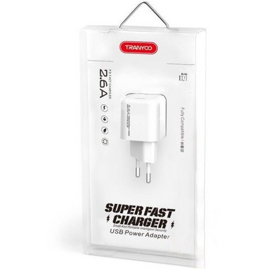 МЗП Tranyoo EU1 PD 2.6A 1Type-C White