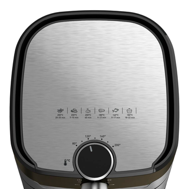 Мультипіч Tefal EY501D15 Black/Silver, 4.6 л, 1550 Вт, Таймер, Антипригарне покриття, Регулювання температури, 2-в-1: мультипіч і гриль, Механічне керування, Литий алюмінієвий гриль, Знімна чаша, Приготування з мінімумом олії