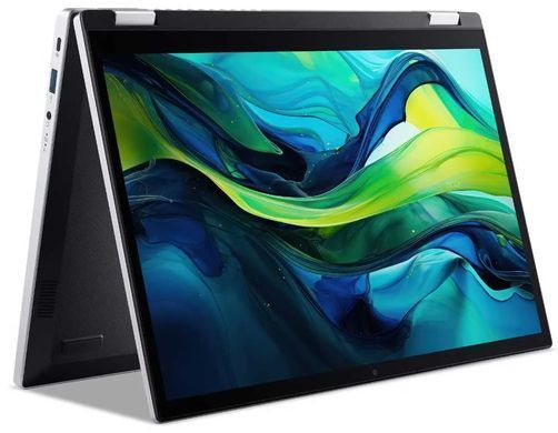 Ноутбук Acer Aspire Go Spin 14 AGSP14-31PT-37VB (NX.JBEEU.001) Silver, Aspire Go Spin 14, Офіс, Навчання, Core 3 N355, Intel Core 3, 8, SSD, 512 ГБ, Інтегрована, Intel UHD Graphics, Інтегрована, LPDDR5, 16 ГБ, 4800 МГц, 14", 1920&times;1200, IPS, 300 ніт, 60 Гц, USB-A; USB-A; USB-C; USB-C; HDMI, 53 Вт&middot;год