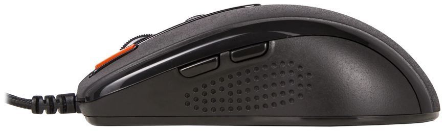 Миша A4Tech X-710BK Black USB + килимок A4Tech X7-200MP, Black, Ігрова, Дротова, 7, USB, 2000, 1.80 м, Пластик, 121 &times; 69 &times; 40 мм, Ергономічний для правої руки, Оптичний