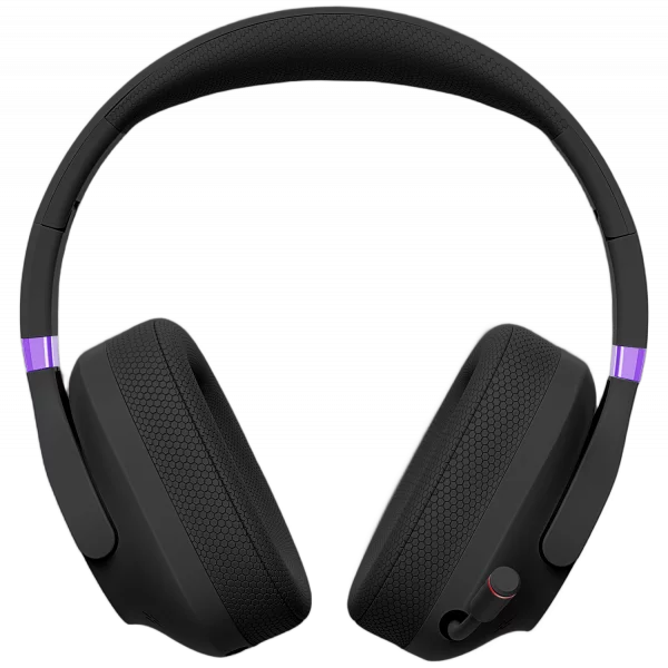 Бездротові накладні навушники Proove Gaming Bliss Black у чорному кольорі з регулюванням гучності.