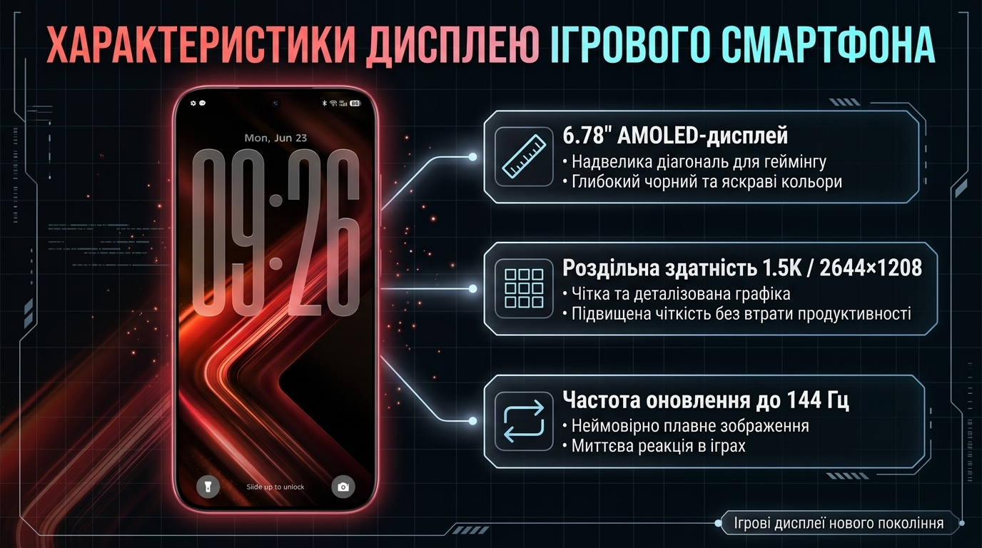 Infinix GT 50 Pro AMOLED дисплей
