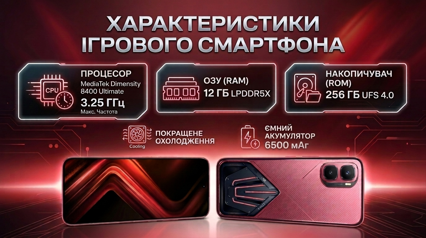 Infinix GT 50 Pro продуктивність і дизайн
