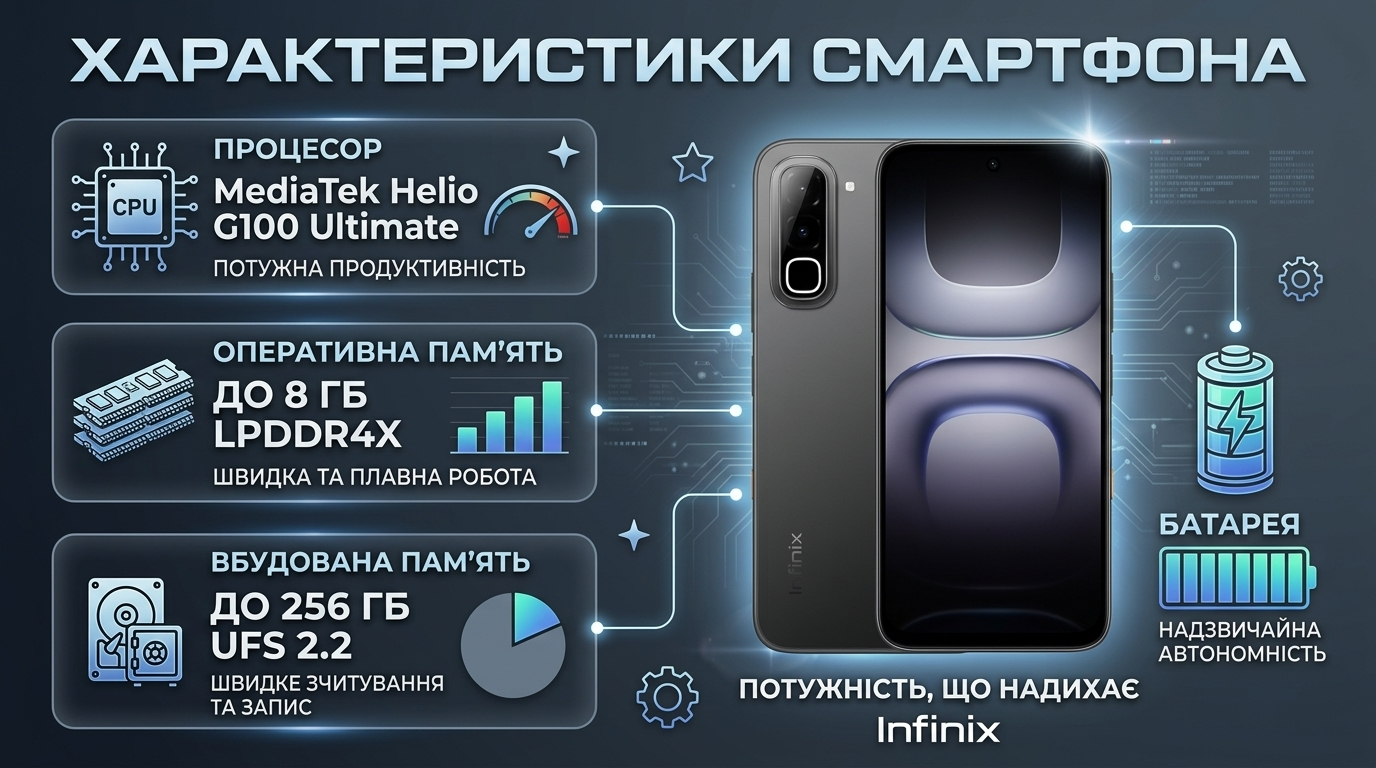 Infinix Hot 70 продуктивність і пам’ять