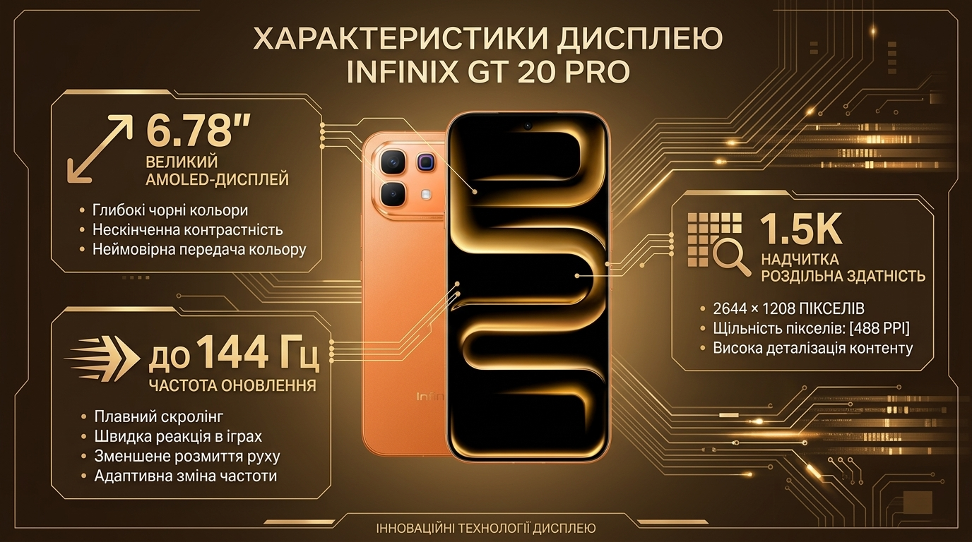 Infinix Note 60 Pro AMOLED дисплей