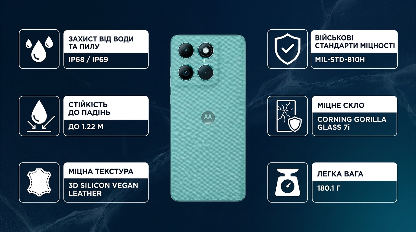 Motorola Edge 60 Fusion міцність і захист