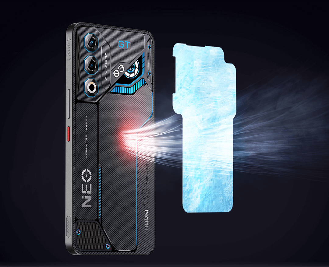 nubia NEO 3 GT 5G охолодження та батарея