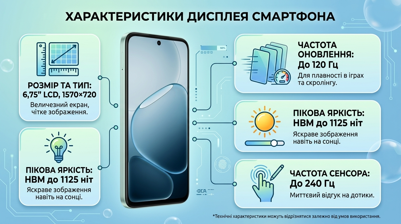 Дисплей OPPO A6x 120 Гц