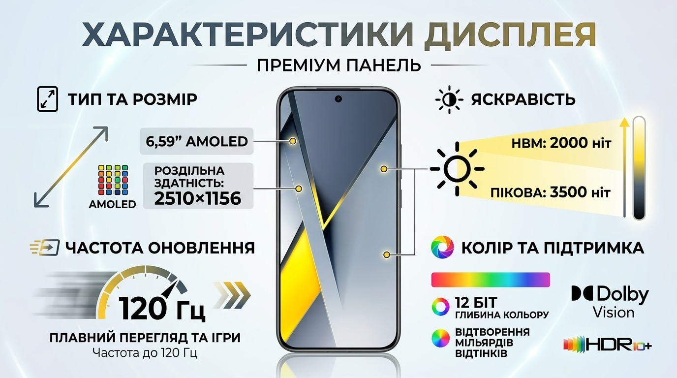 AMOLED-дисплей POCO F8 Pro