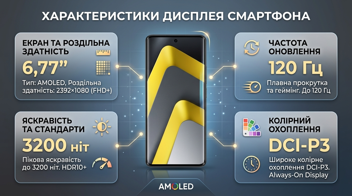 AMOLED-дисплей POCO M8 5G