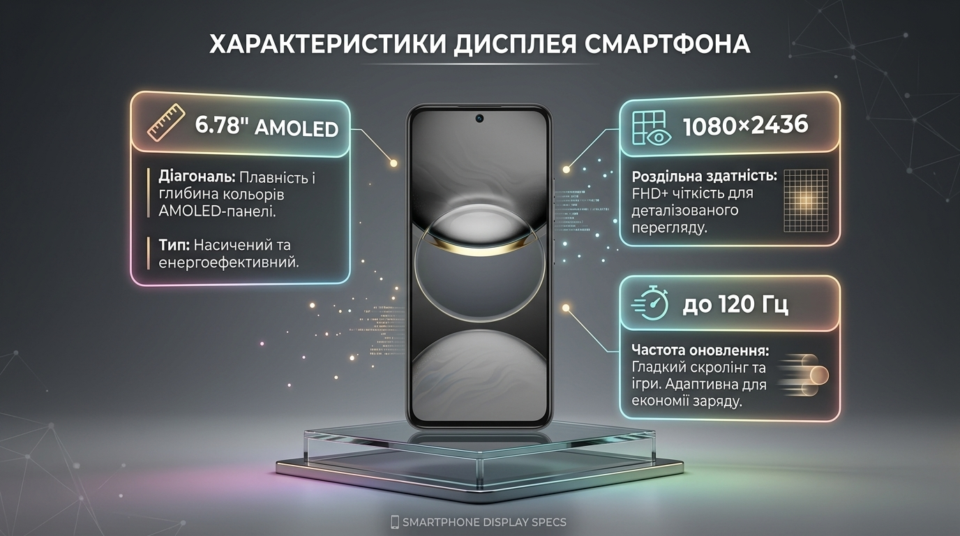 TECNO Spark 30 Pro AMOLED дисплей