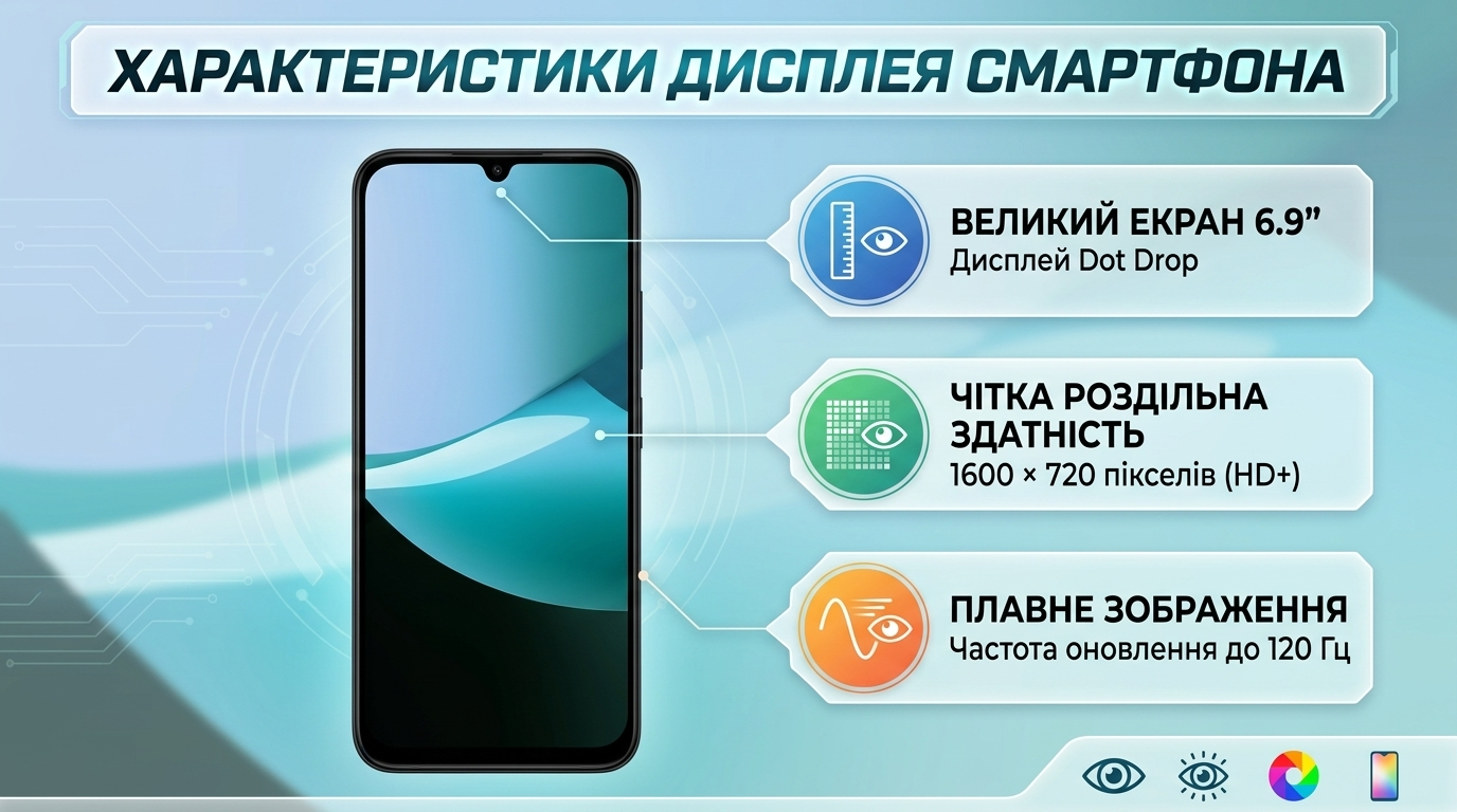 Xiaomi Redmi 15C дисплей