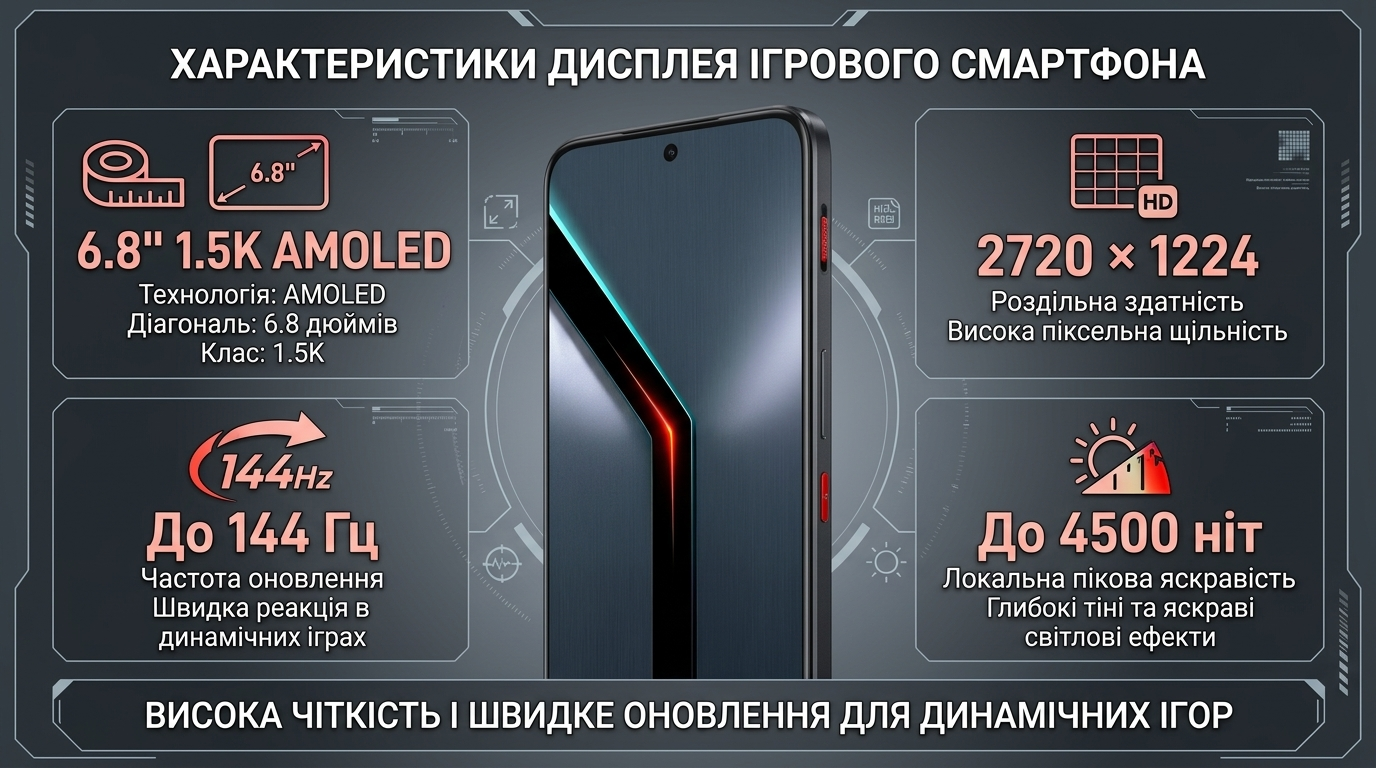 nubia Neo 5 GT 5G характеристики дисплея