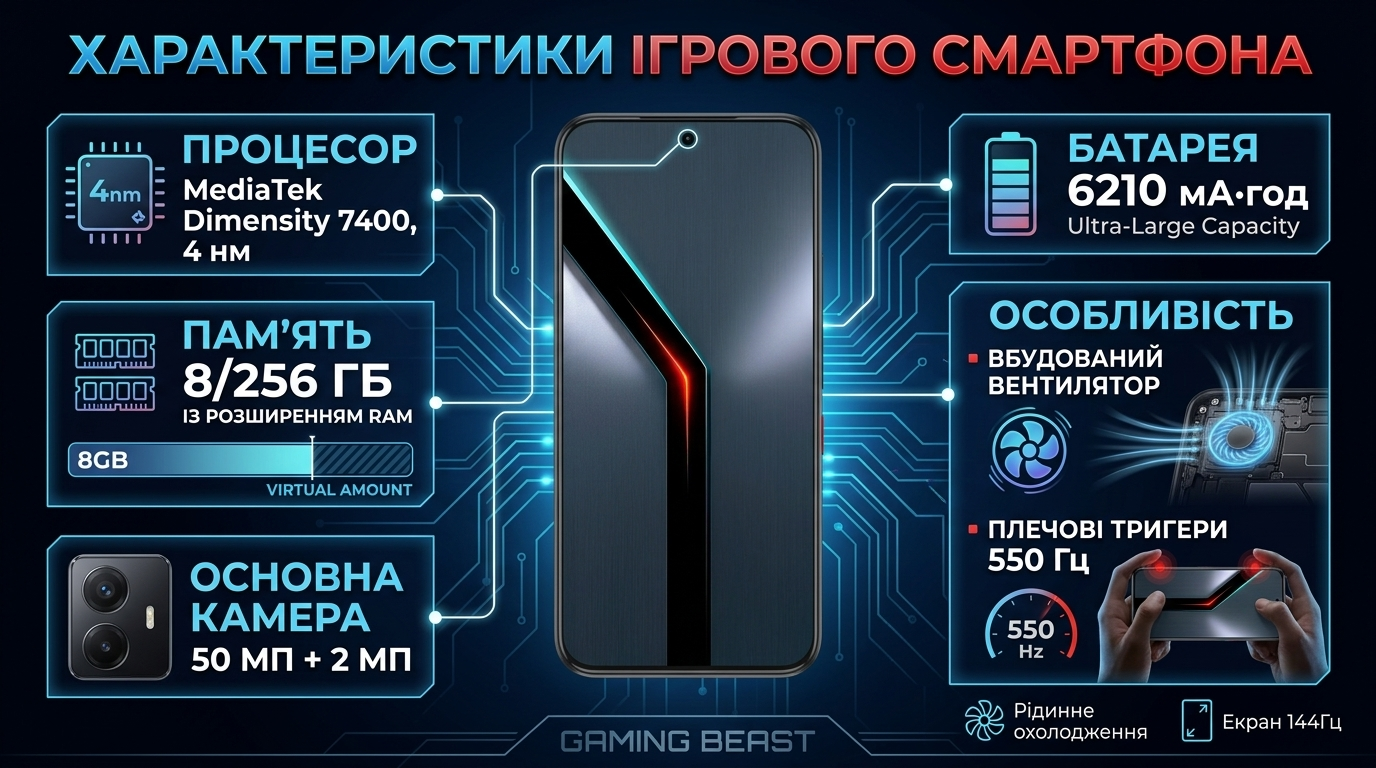 nubia Neo 5 GT 5G характеристики смартфона