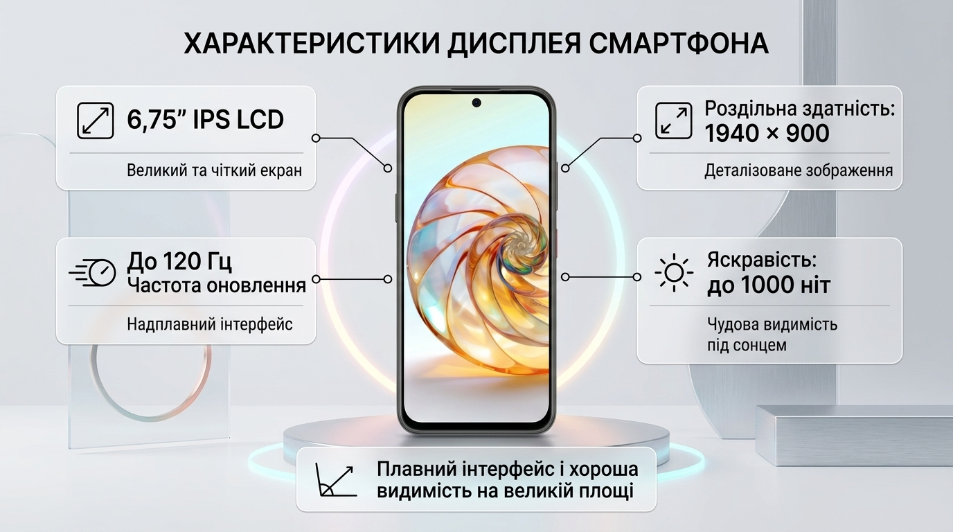 nubia V80 Design характеристики дисплея